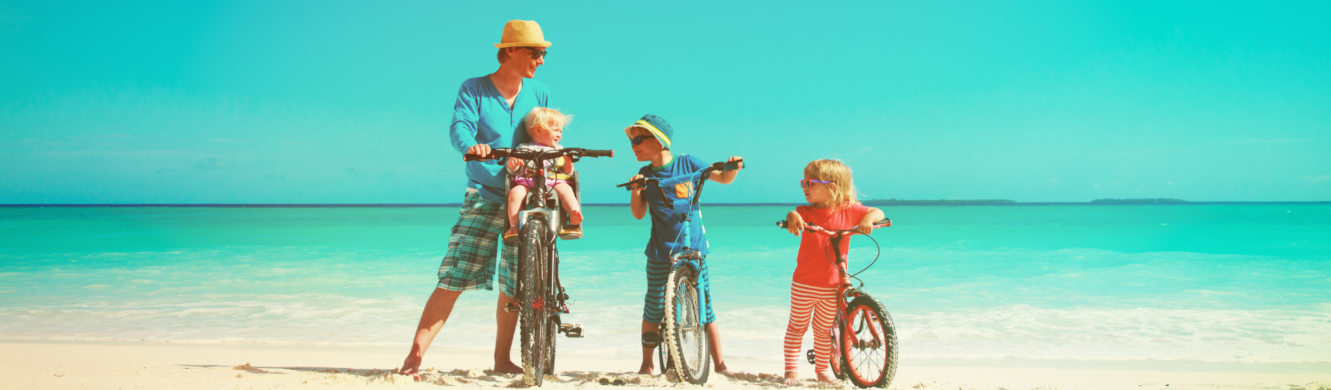 fiets gezin spanje